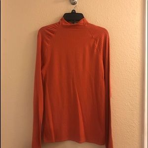 Anthropologie turtleneck orange